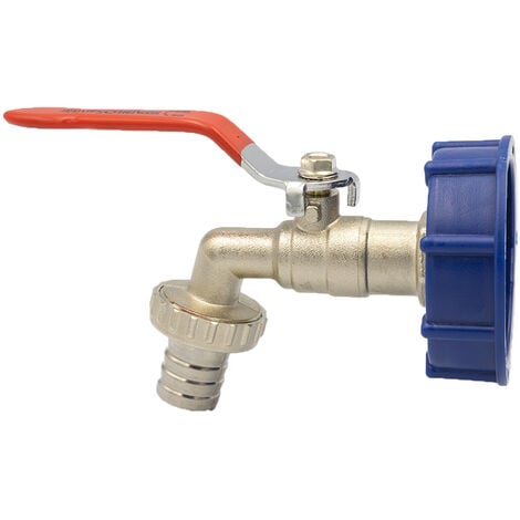 STABILO-SANITAER Kugel Auslaufhahn Adapter S60x6 62mm IBC Hahn 3/4 Kugelhahn