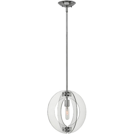 Kugelförmige Mini Pendelleuchte 1x E27 Chrom poliert Mini Lampada a Sospensione Sferica 1x E27 Cromo Lucido