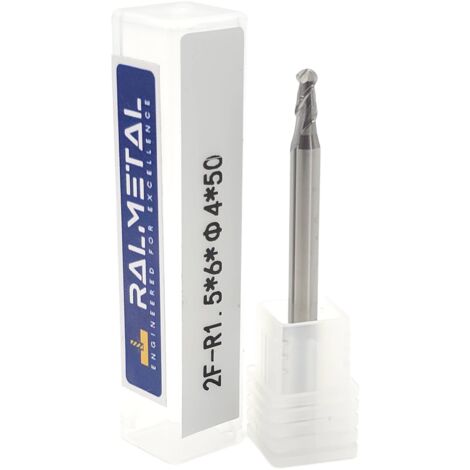 Kugelfräser für Aluminium, VHM, Fi3 R1.5 x 4D, 50 mm
