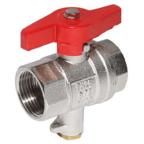 Kugelhahn 3/4'' IG DN 20 mit Anschluss für Messfühler M10x1 Messfühleranschluss für Wärmezähler
