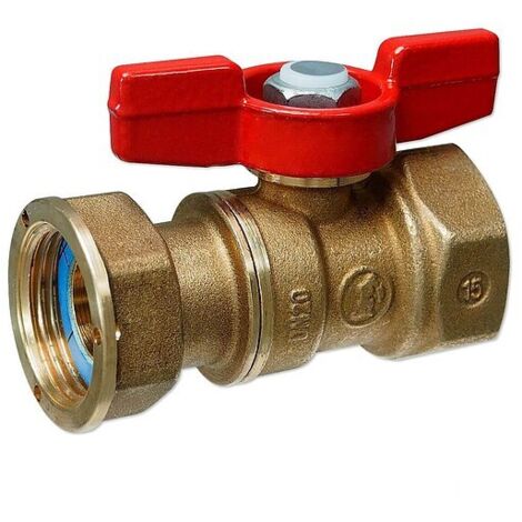 Kugelhahn 3/4'' IG x 1'' IG mit Überwurfmutter flachdichtend