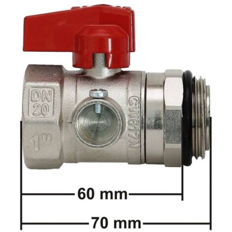 Kugelhahn-Anschluss-Set PREMIUM für Heizkreisverteiler mit Thermometer