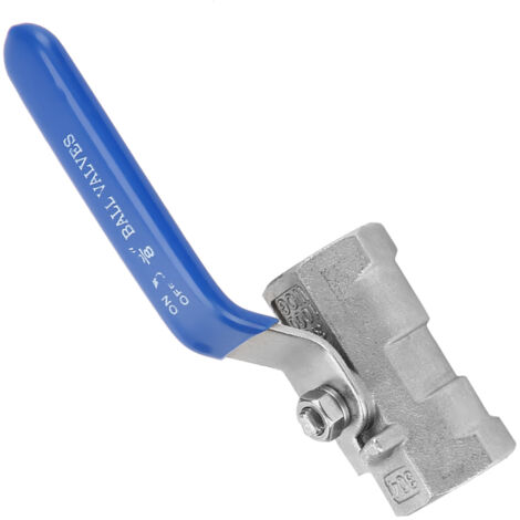 Kugelhahn aus Edelstahl 304 mit Innengewinde für hygienische Installationen (3/8" BSP)