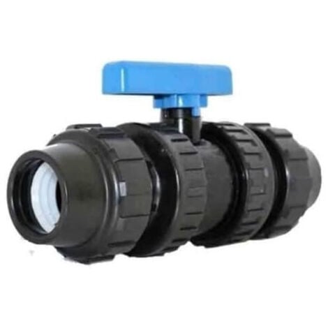 Kugelhahn für PE-Rohr 63mm Kunststoff Kugelhahn PP-Fitting Verschraubung für PE-Rohr PE Rohr Kugelhahn