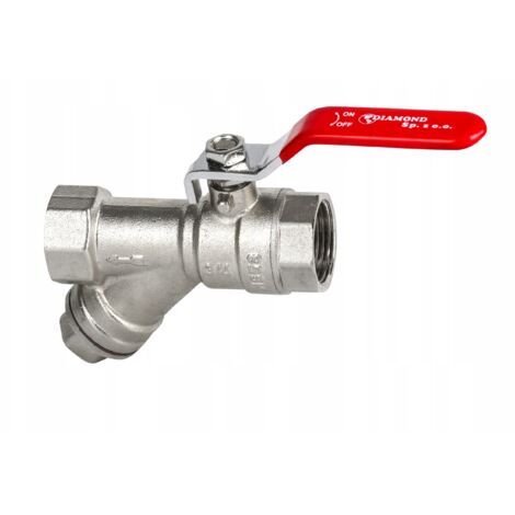 KUGELHAHN MIT FILTER 3/4"" MIT STOPFEN