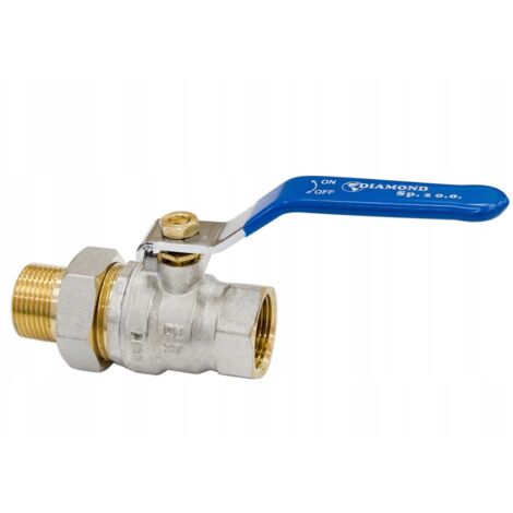 Kugelhahn mit Verschraubung und Drossel 3/4 PN30