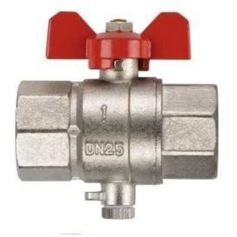 Kugelhahn V - 15 G 1/2 Zoll mit Temperatursensoreingang