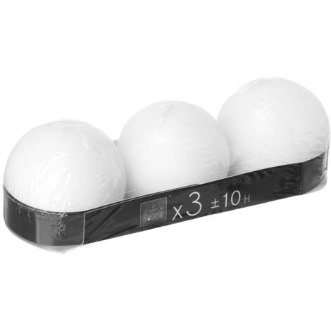 Kugelkerze weiß - 88 g