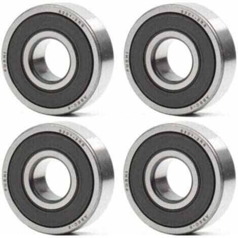 Kugellager 6201-2RS 12 x 32 x 10 mm – Doppelte Gummidichtung – ABEC 5 – Vorgeschmiertes Kugellager – 4er-Pack