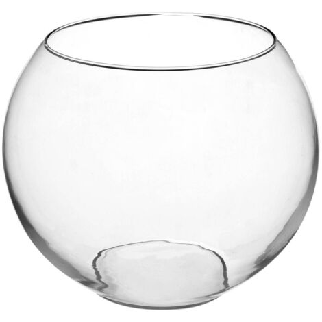 Kugelvase - Glas - transparent - D25 cm