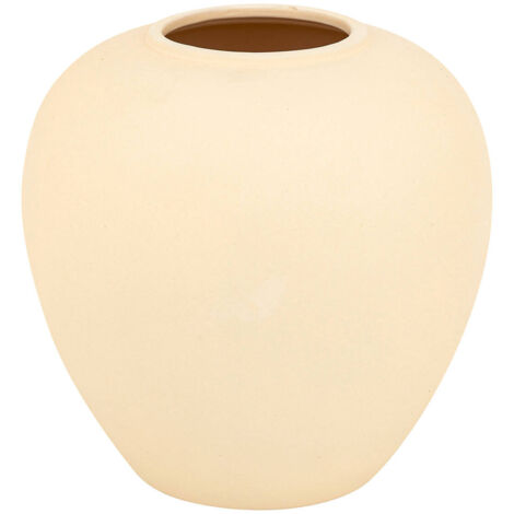 Kugelvase Rily Keramik Beige H22cm - Atmosphera créateur d'intérieur