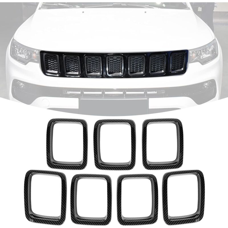 Image of Linghhang - Kühlergrillschutz aus Kohlefaser für Jeep Compass mp 2017-2020
