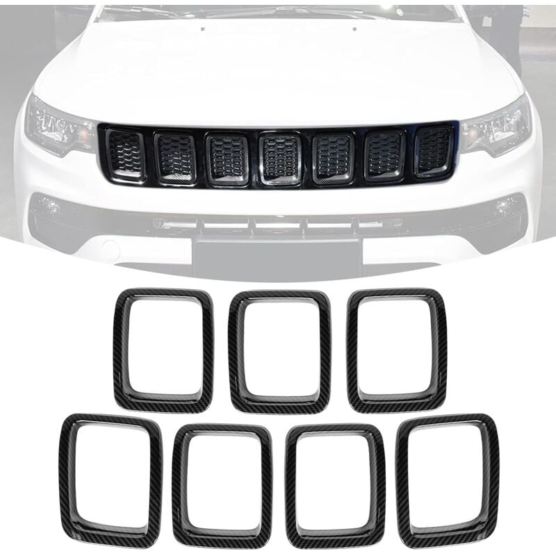Image of Linghhang - Kühlergrillschutz aus Kohlefaser für Jeep Compass mp 2017-2020