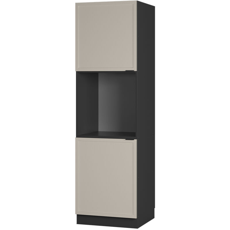 Vicco - Herdumbauschrank Fame-line, Graubeige, 60 Cm Offen