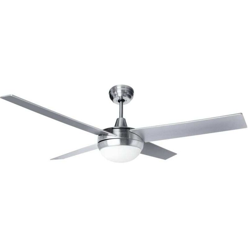 Alfa - küken ventilateur de plafond lumineux led chromé 55W