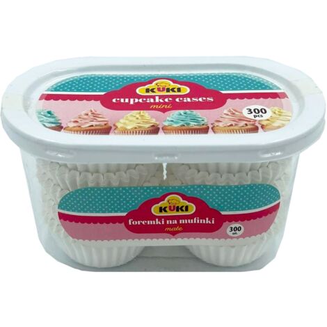 KUKI Muffinförmchen, 1 Packung, 300 Stück (Mini)