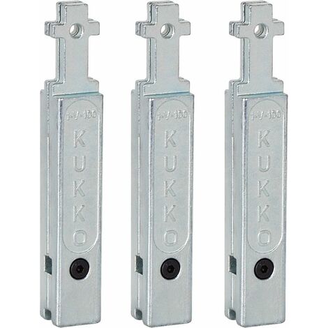 KUKKO 1-V-100-S JUEGO DE 3 EXTENSIONES PARA PATAS DE EXTRACTORES DE RODAMIENTOS 30-1/30-10 (LARGO 100 MM) ALCANCE (mm) 150