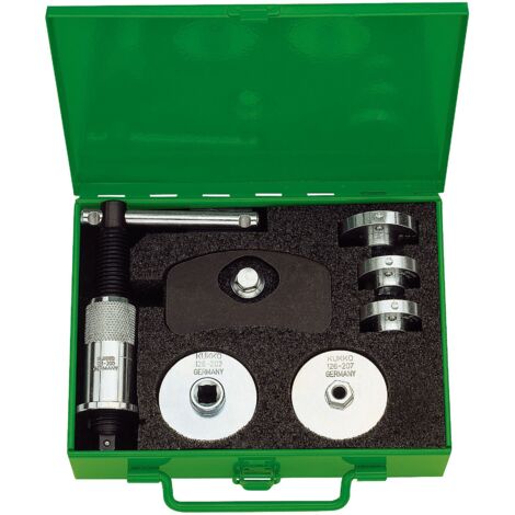 Kukko-126-30-Juego de herramientas para reposición de pistones de frenos de disco (10 piezas, con 7 adaptadores)