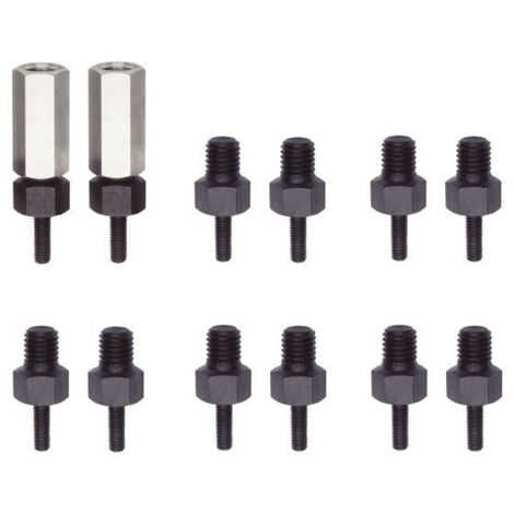 KUKKO 18-2-AS - Jeux complets d'adaptateurs filetés (filetages M8,M10,M12,M14,M16,M18)