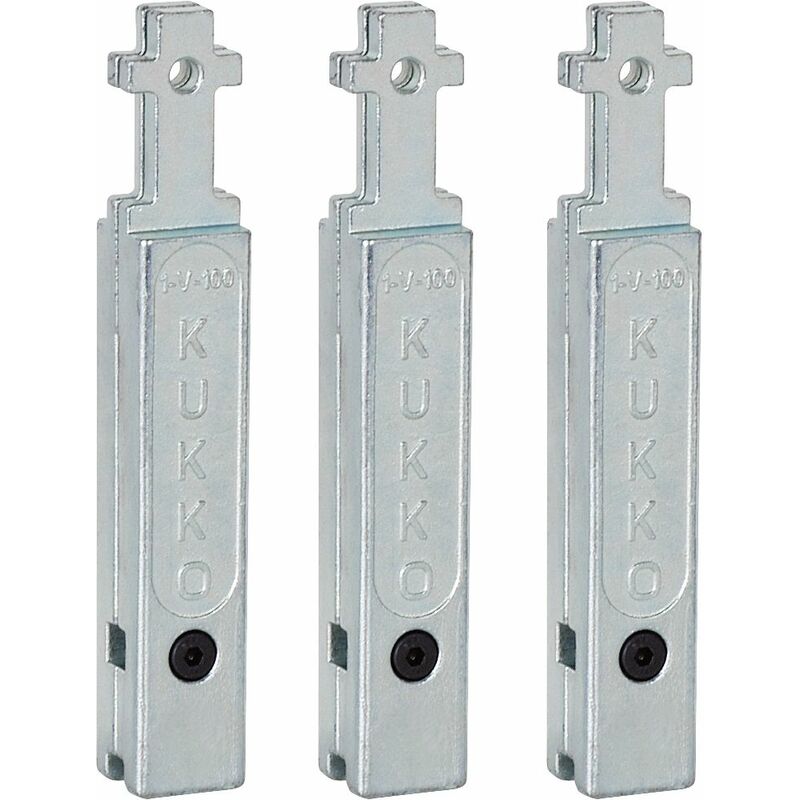 

2-V-150-S - Juego de 3 extensiones para patas de extractores de rodamientos 30-2/30-20 (Largo 150 mm) - Kukko