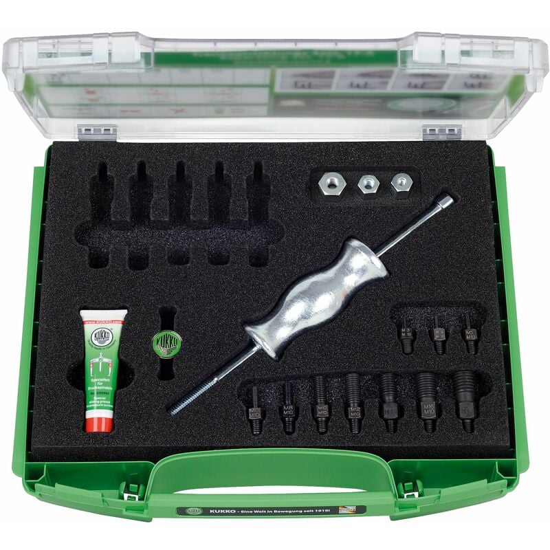 

223-K - Juego de extractores de piezas con rosca hembra (M3 - M16) - Kukko