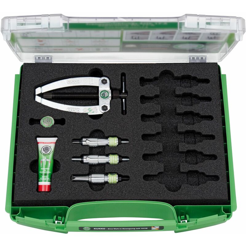 

25-K - Juegos universales extractor de rodamientos de 4 piezas (6-19 mm) - Kukko