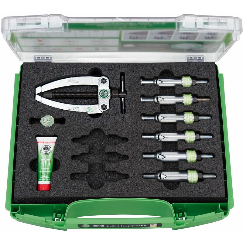

25-N - Juegos universales extractor de rodamientos de 3 piezas (11,5-25 mm) - Kukko