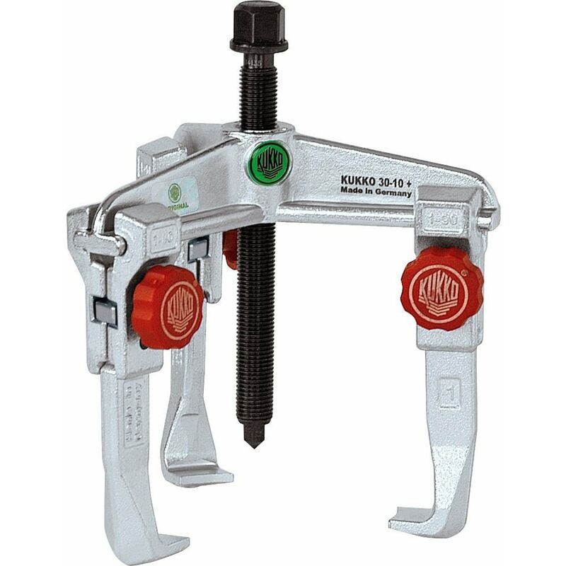 

30-3+ - EXTRACTOR DE RODAMIENTOS UNIVERSAL DE 3 PATAS CON REGULACIÓN RÁPIDA (250X200 MM) - Kukko