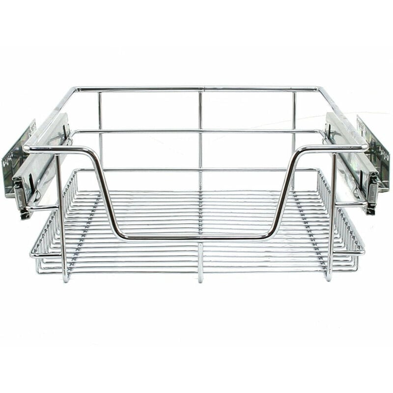 2 Paniers Coulissants pour Placard ou Cabinet de Cuisine de 40cm. Tiroirs coulissants à système de fermeture amortie - Kukoo