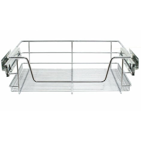 KuKoo – 4 Paniers Coulissants pour Placard ou Cabinet de Cuisine de 60cm. Tiroirs coulissants à système de fermeture amortie