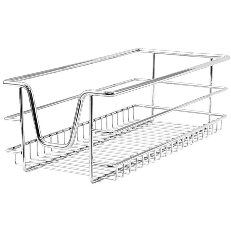 Kukoo - 4 x Kitchen Pull Out Soft Close Baskets, 300mm Wide Cabinet, Slide Out Wire Storage Drawers