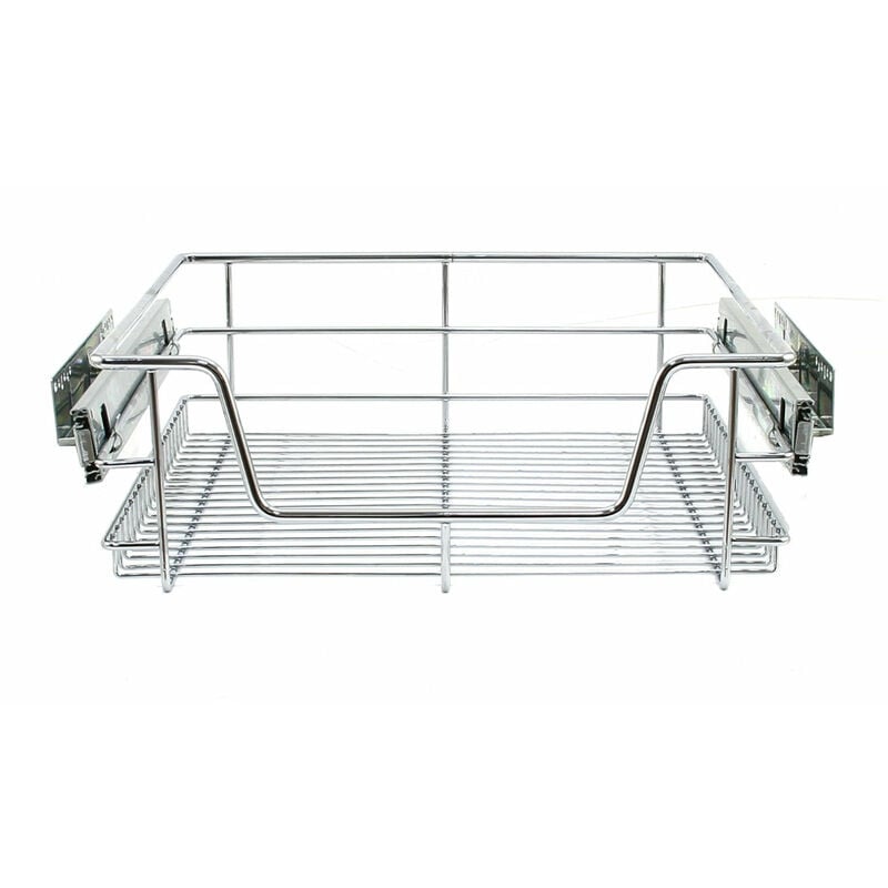 2 Paniers Coulissants pour Placard ou Cabinet de Cuisine de 50cm. Tiroirs coulissants à système de fermeture amortie - Kukoo