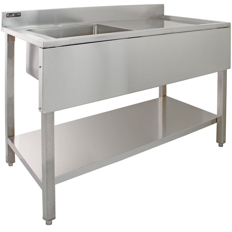 Monster Shop - Kukoo Commercial Stainless Steel Sink - Right Hand Drainer