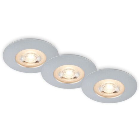 KULANA SET 3 FARETTI INCASSO CIRCOLARI D. 9CM/5W/480 LM CROMO FINITURA OPACA