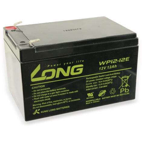 KUNG LONG Blei-Akkumulator WP12-12E, 12 V-/12 Ah, zyklenfest