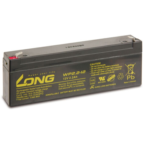 KUNG LONG Blei-Akkumulator WP2.2-12, 12 V-/2,2 Ah
