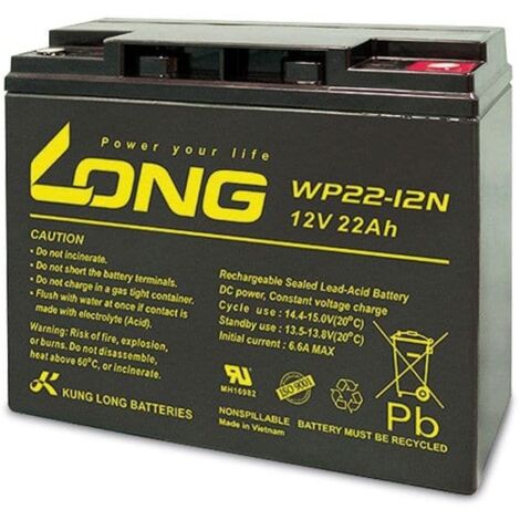 KUNG LONG Blei-Akkumulator WP22-12N, 12 V-/22 Ah