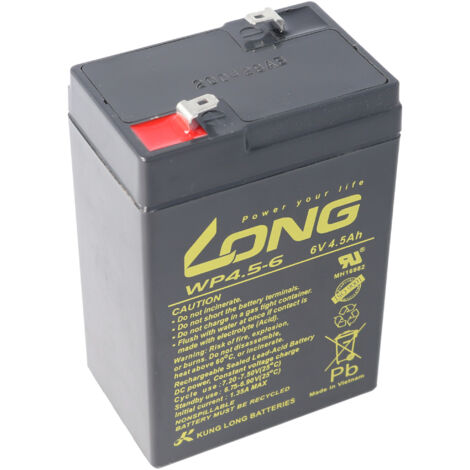 KUNG LONG Blei-Akkumulator WP4,5-6, 6 V-/4,5 Ah, zyklenfest