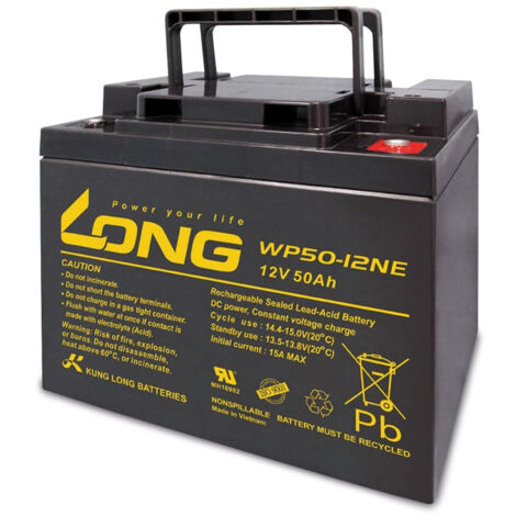 KUNG LONG Blei-Akkumulator WP50-12NE, 12 V-/50 Ah, zyklisch