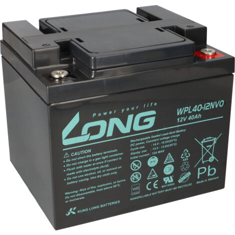 Kung Long WPL40-12NV0 12V 40Ah Pb Batterie Bleigel AGM