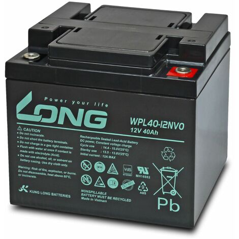 Kung Long WPL40-12NV0 kompatibel zu B.B. Battery BP40-12