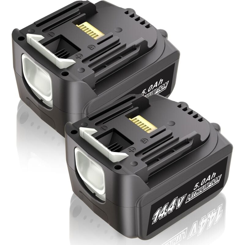 Kunlun - 2X 14,4V 5,0Ah Batteries pour Makita Batterie BL1430 BL1415 BL1440 BL1415N 196875-4 194558-0 195444-8 196388-5 194065-3