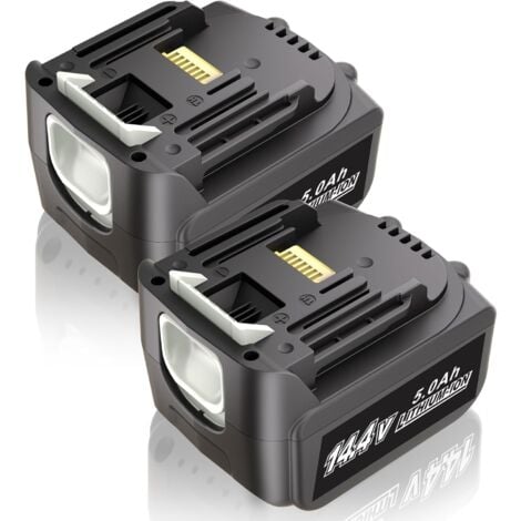KUNLUN 2X 14,4V 5,0Ah Batteries pour Makita Batterie BL1430 BL1415 BL1440 BL1415N 196875-4 194558-0 195444-8 196388-5 194065-3