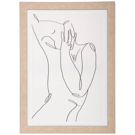 Kunstdruck Visage gerahmt 50x70 cm