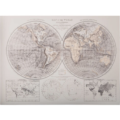 Kunstdruck Welt 58 × 78 cm