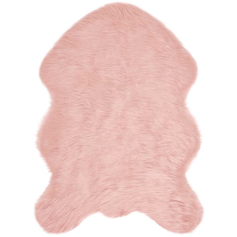 Kunstschaffell Teppich Tafalla Rosa 60 X 90 Cm Polyester Vidaxl