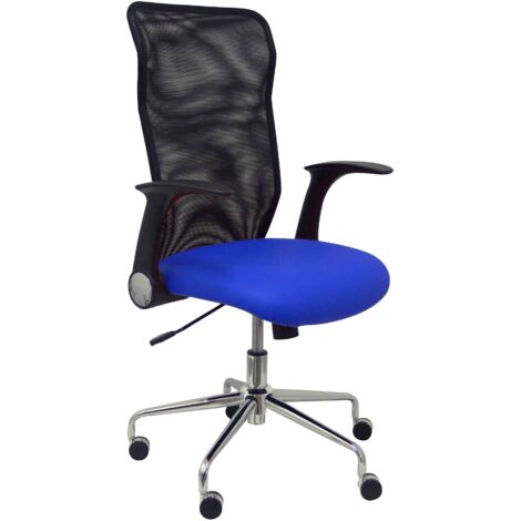 Kunstlederstuhl Minaya blau