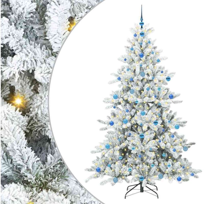 Künstlicher Klappbarer Weihnachtsbaum 210 Cm Pvc Und Stahl Vidaxl