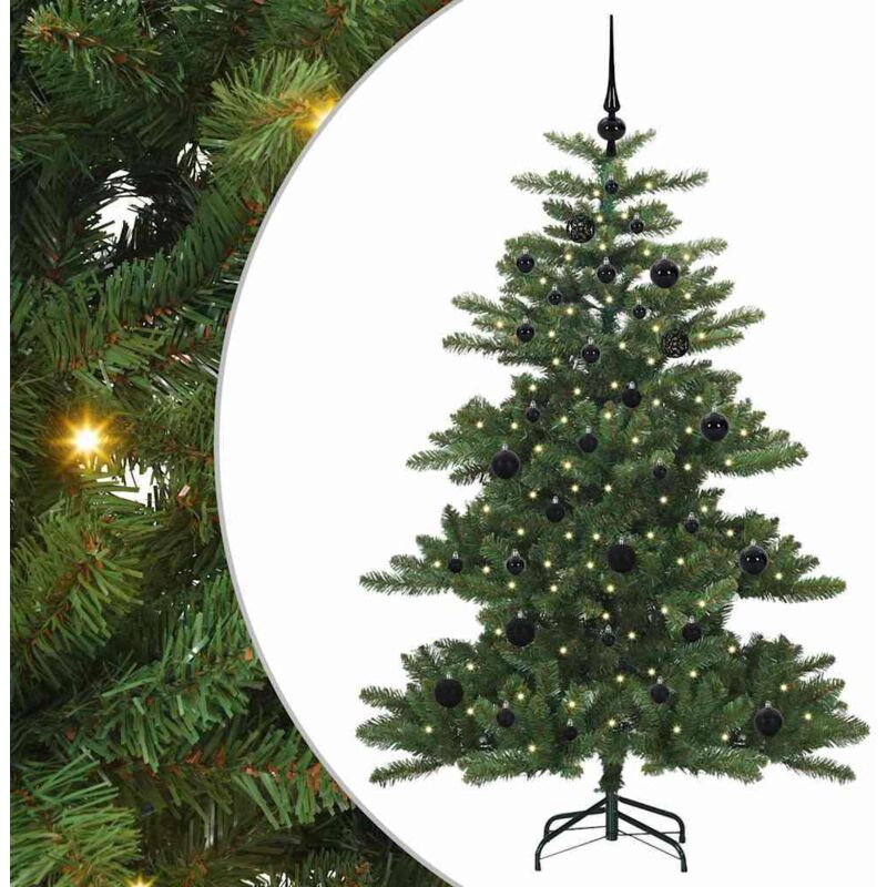 Künstlicher Klappbarer Weihnachtsbaum 150 Cm Pvc Und Stahl Vidaxl