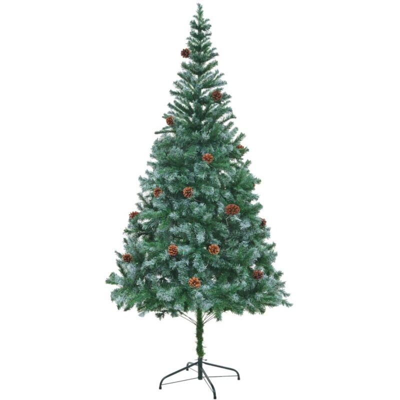 Künstlicher Weihnachtsbaum Mit Tannenzapfen 210 Cm Vidaxl